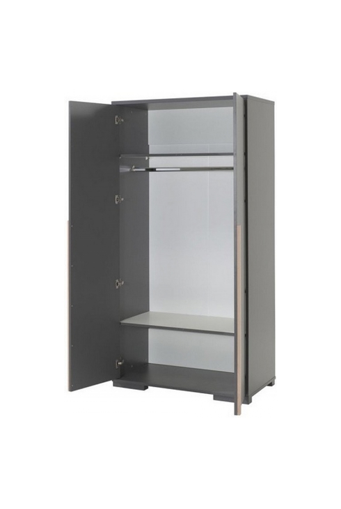 Armoire 2 portes London anthracite