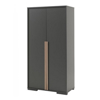 Armoire 2 portes London anthracite