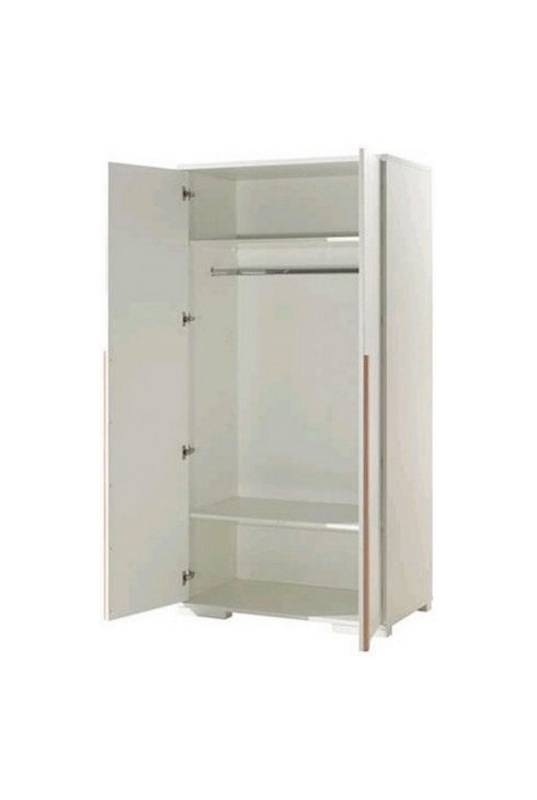 Armoire 2 portes Londonc blanc mat