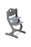 Chaise haute avec plateau gris 2