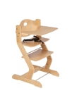 Chaise haute avec plateau naturel 2