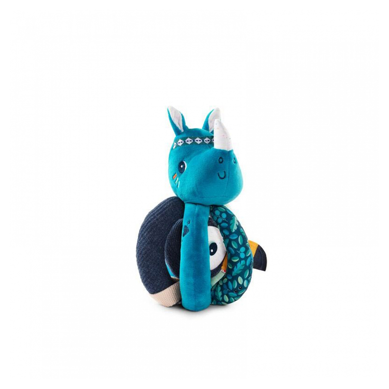 Hochet à poignees Marius le rhinocéros -
