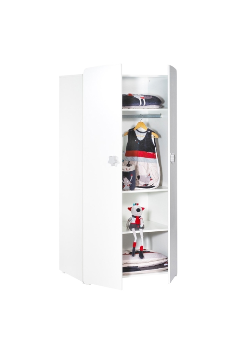 Armoire 2 portes boutons étoiles Basic