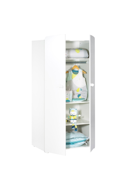 Armoire 2 portes boutons Basic