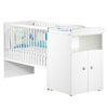 Lit bébé combiné évolutif 120x60 en 90x190 boutons boules Basic