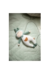 Doudou jardinier en coton Vert tilleul 2