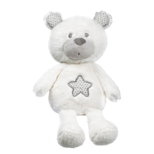 Doudou Ours en polyester blanc 1