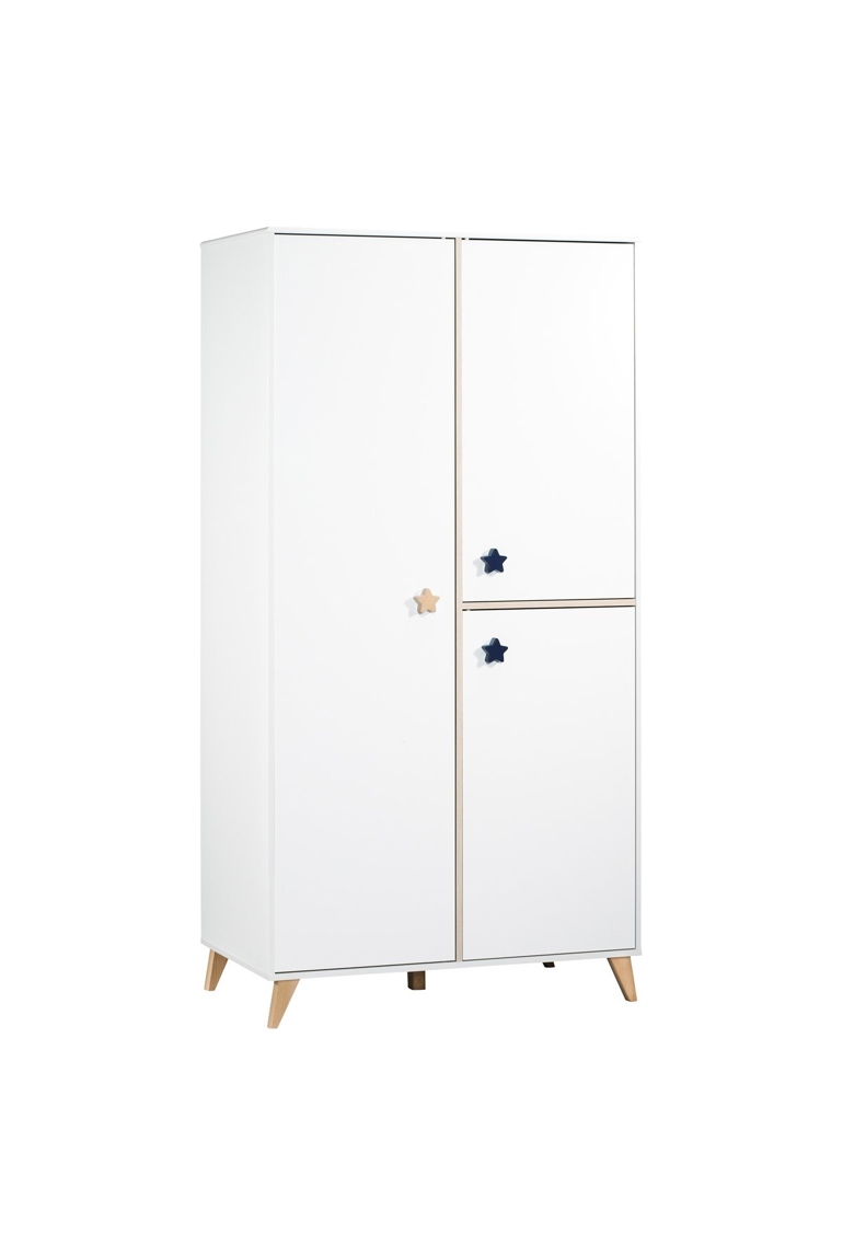 Armoire 3 portes bébé boutons étoile 1
