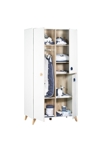 Armoire 3 portes bébé boutons étoile 3