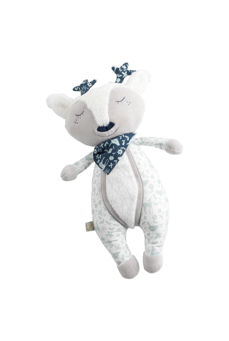 Doudou daim  en velours gris 1