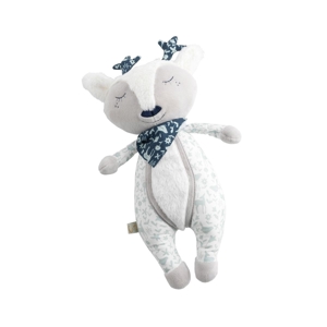 Doudou daim  en velours gris 1