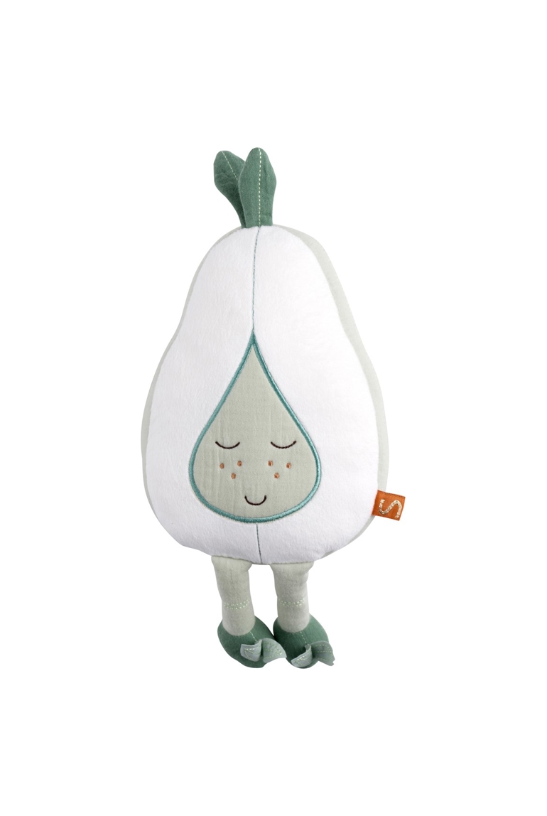 Doudou poire en coton blanc 1