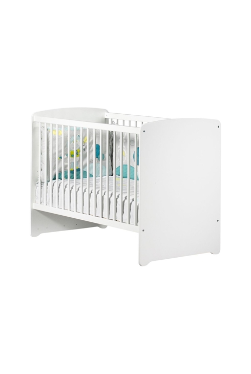 Chambre complète bébé avec lit 120x60cm, commode à langer et armoire 2 portes