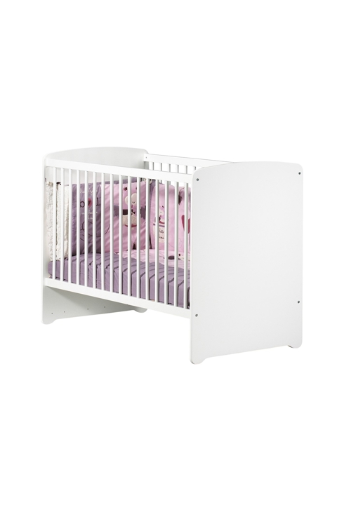Chambre complète bébé avec lit 120x60cm, commode à langer et armoire 2 portes