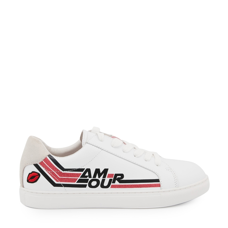 Bons Baisers - Baskets en cuir baskets en cuir Simone retro amour - Fille