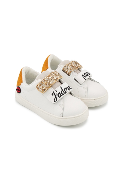 Baskets en cuir baskets enfant en cuir Mini Edith j'adore papi