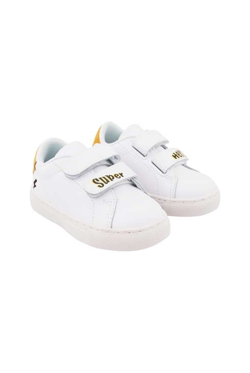 Baskets en cuir baskets enfant en cuir Mini Edith super hero