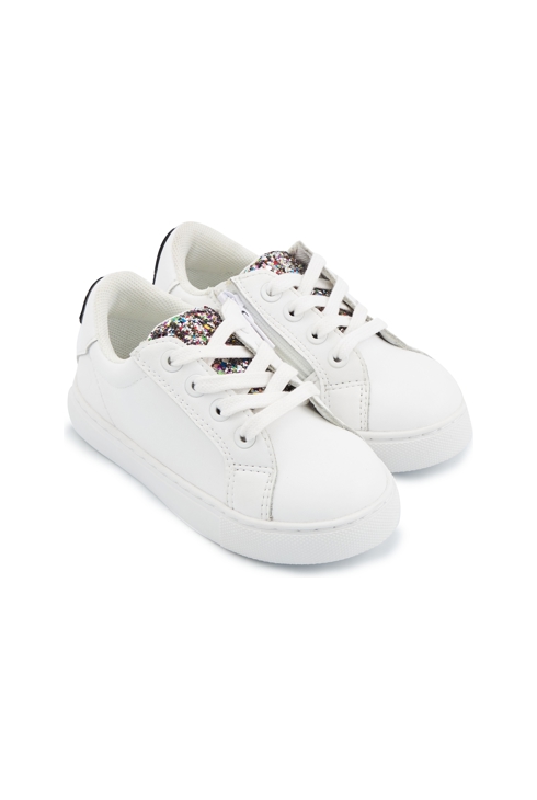 Baskets en cuir baskets enfant en cuir Mini Simone tongue