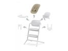 Chaise haute évolutive Lemo 2 All White (pack 4 en 1 avec transat)