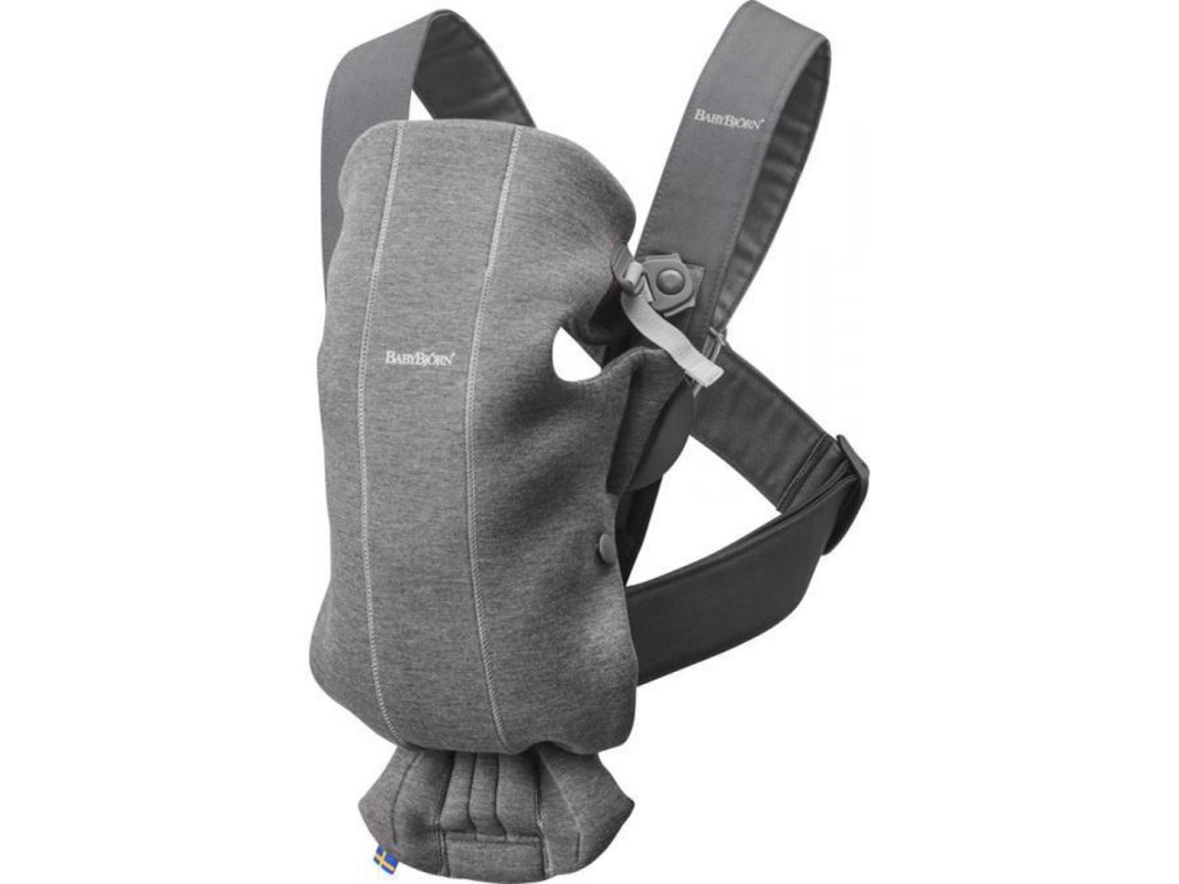BabyBjörn - Porte-bébé mini jersey 3d, gris foncé, Babybjorn - - Dès la naissance