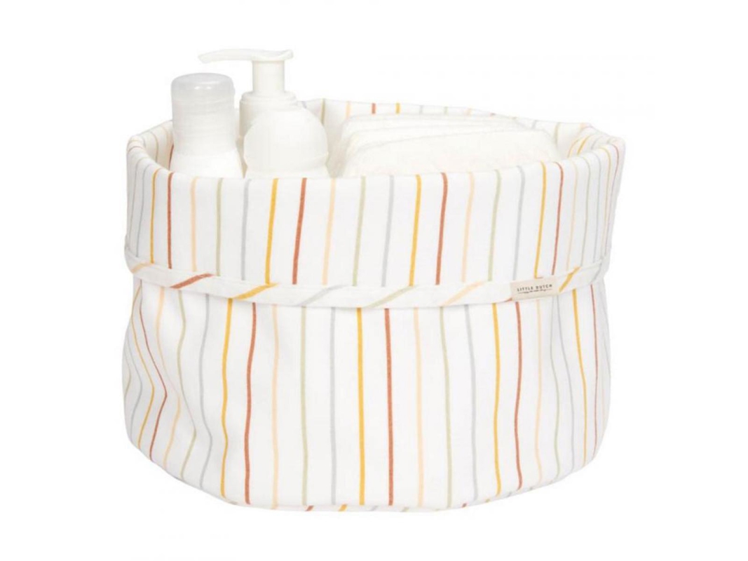 Panier rond Vintage Sunny Stripes -
