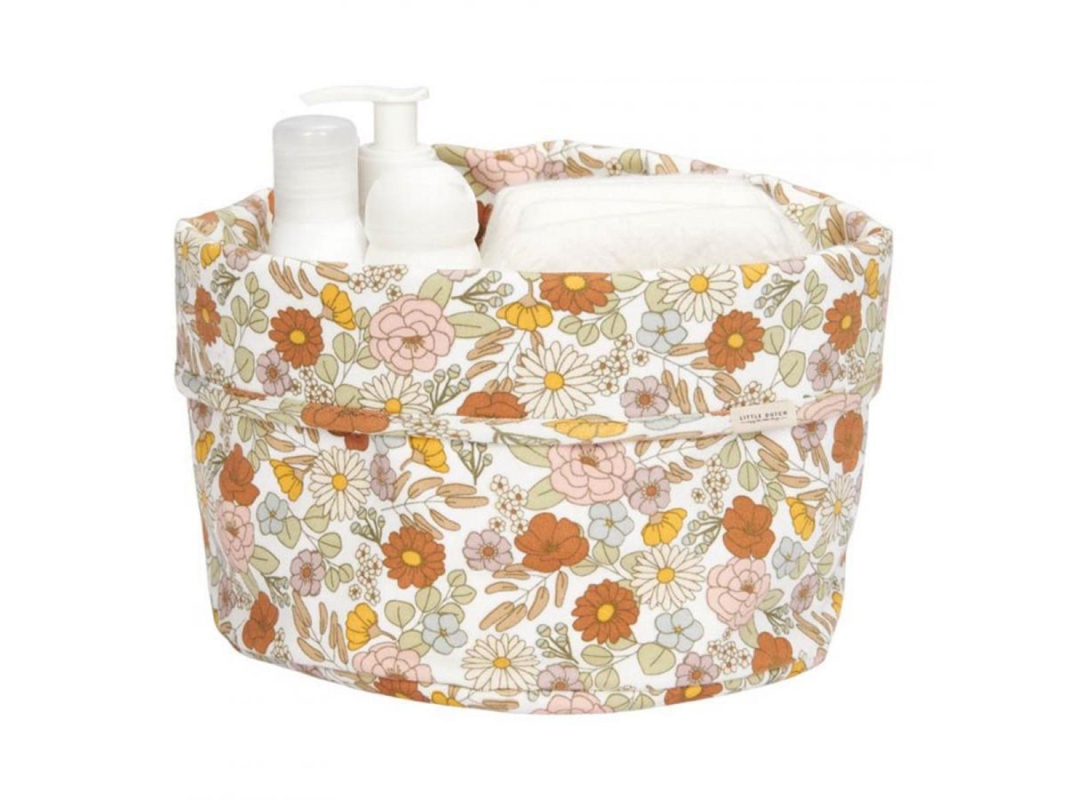 Panier rond Vintage Little Flowers -