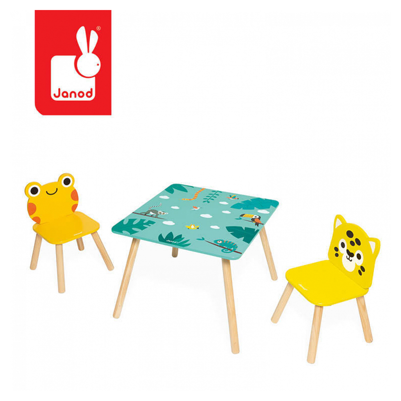 Ensemble Table et chaises Tropik, Janod -