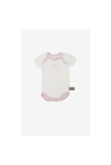 Lot de 3 Body manches courtes en Coton Bio à motifs plumes 3