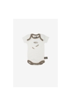 Lot de 3 Body manches courtes en Coton Bio à motifs plumes 3