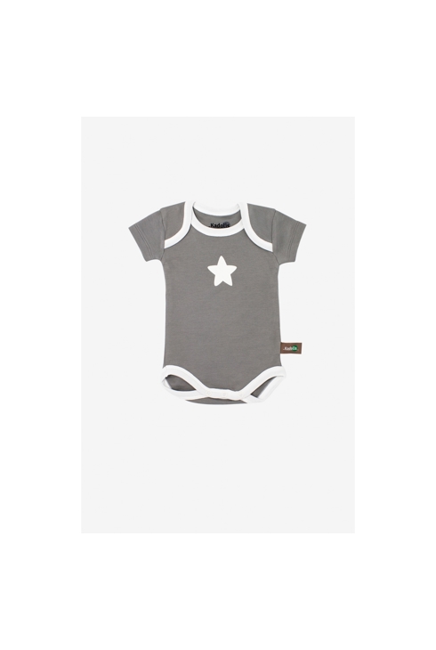 Lot de 3 Body manches courtes en Coton Bio à motifs étoiles