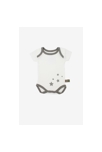 Lot de 3 Body manches courtes en Coton Bio à motifs étoiles 4