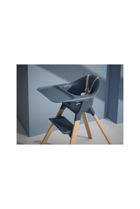 Chaise haute stokke clikk bleu fjord et sac de transport, Stokke