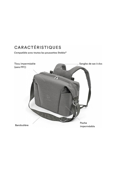 Sac à langer stokke xplory x gris moderne, Stokke