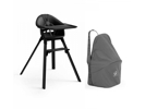 Chaise haute stokke clikk noire et sac de transport, Stokke