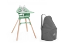 Chaise haute stokke clikk vert et sac de transport, Stokke