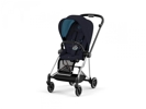 Poussette mios 3 châssis chrome noir habillage midnight blue, Cybex