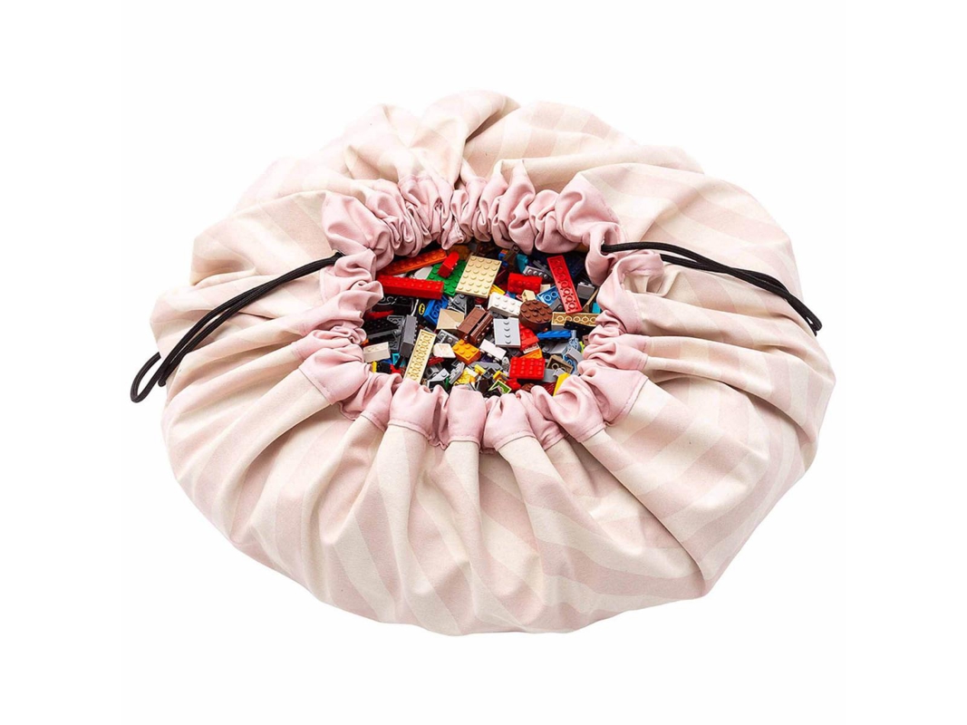 Sacs de rangement stripes pink - 140 cm, Play and go -