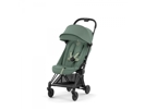 Coya - poussette citadine ultra compacte - châssis matt black et siège leaf green | cybex, Cybex