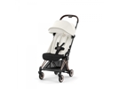 Coya - poussette citadine ultra compacte - châssis rose gold et siège off white | cybex, Cybex