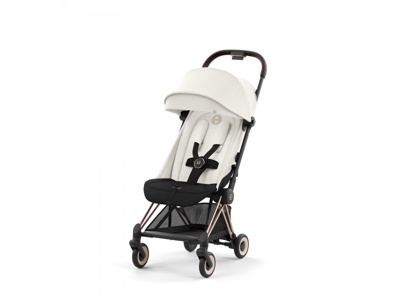 Coya - poussette citadine ultra compacte - châssis rose gold et siège off white | cybex, Cybex 1