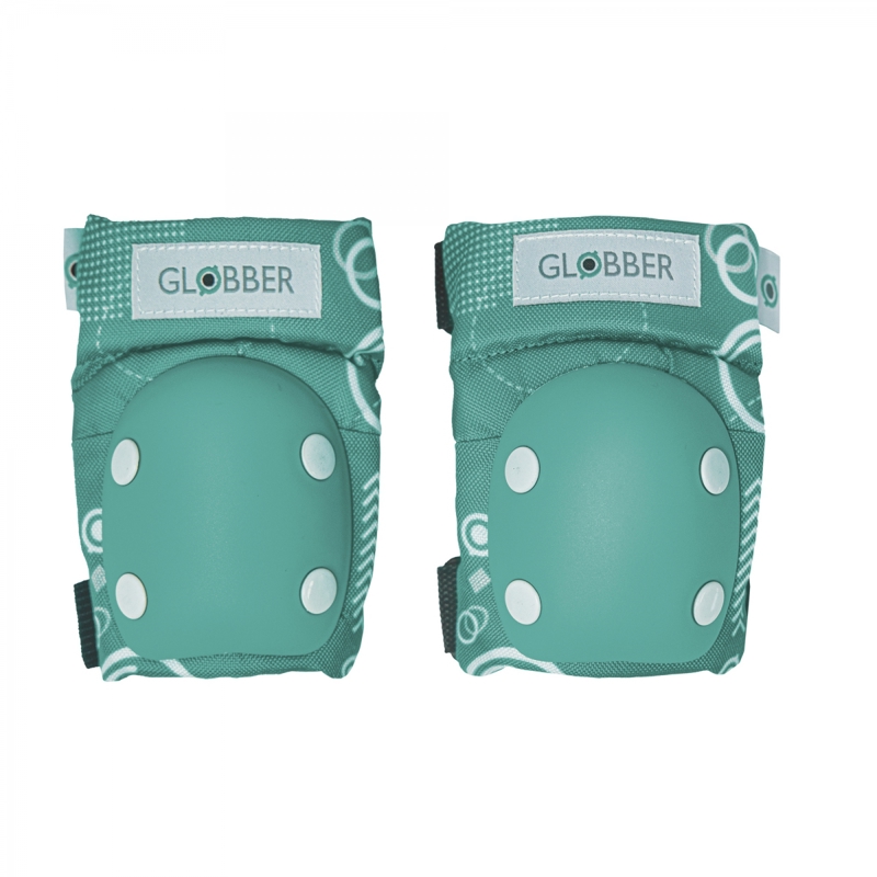 Set 2 protections imprimés tout-petits coudes et genoux vert émeraude, Globber -