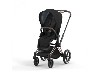 Poussette priam 4 châssis rose gold siège deep black, Cybex 1