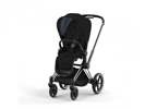 Poussette priam 4 châssis chrome noir siège stardust black plus, Cybex