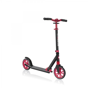 Trottinette NL 205  grandes roues - Noir-Rouge 1