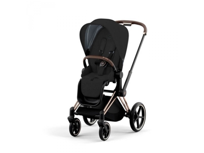 Poussette priam 4 châssis rose gold siège stardust black plus (tissu premium), Cybex 1