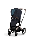 Poussette priam 4 châssis rose gold siège midnight blue plus (tissu premium), Cybex 1