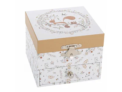 Boite à Musique Cube Ecureuil dans la Prairie - Lutin Petit Pois©