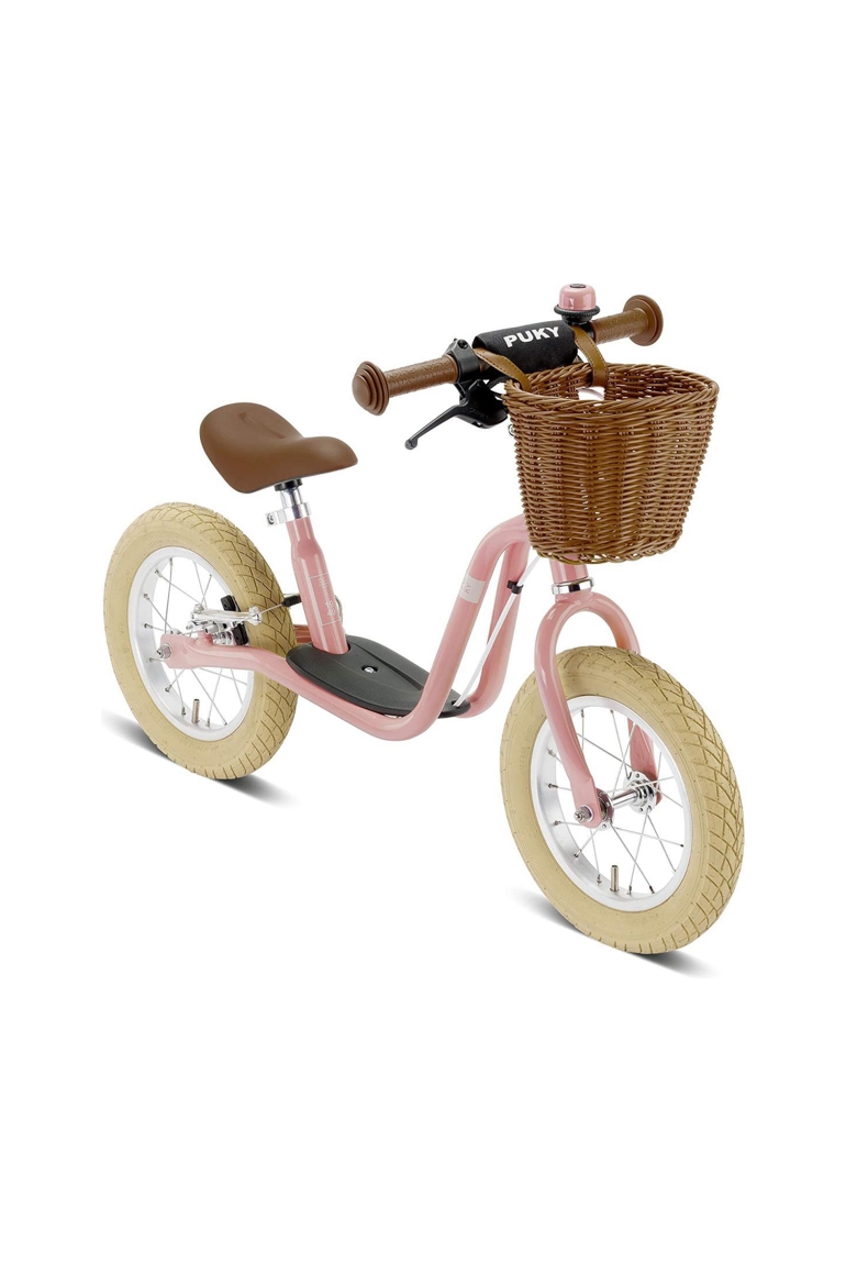 Draisienne LR XL avec frein, sonnette et panier de guidon rosé 1