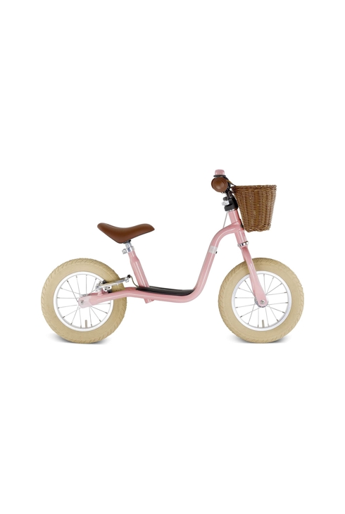 Draisienne LR XL avec frein, sonnette et panier de guidon rosé