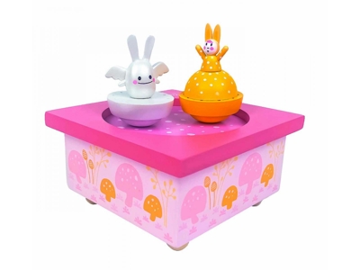 Boite à Musique Dancing Ange Lapin - Printemps